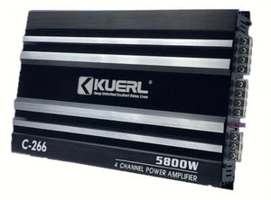 KUERL 4 Channel AB Class 12V Car Amplifier, 5800W Power Stereo Amplifier, Car Au - Picture 1 of 9