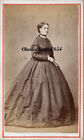 Liverpool Cdv Lady In Crinoline Dress Fashion Victorian Antique Photo #8100