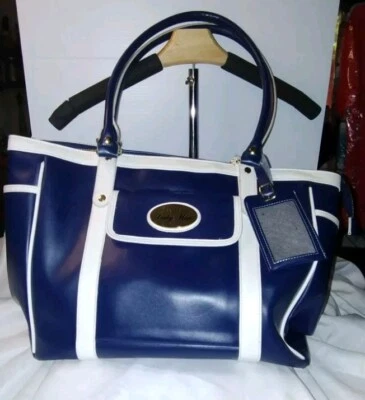 Bolso de Mano Lady Mae/Viaje/Vintage/Azul Oscuro/De Gran Tamaño  Foto 1 de 4