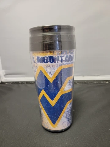 West Virginia Mountaineers NCAA 16oz  Travel Tumbler Cover