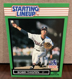 BOBBY THIGPEN 1989 KENNER STARTING LINEUP CARD - CHICAGO WHITE SOX