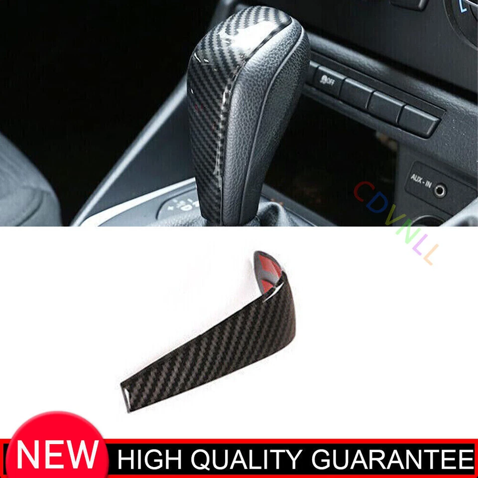 For BMW 1 Series E81 2007-2011 Carbon Fiber Middle Console Gear Shift Knob Trim - Image 1 of 4