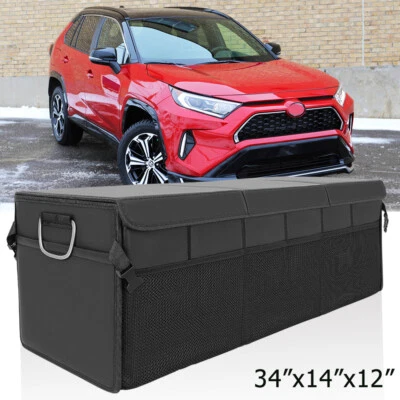 Caja de almacenamiento multiusos organizadora de maletero trasero 4 en 1 para Toyota RAV4 Foto 1 de 4
