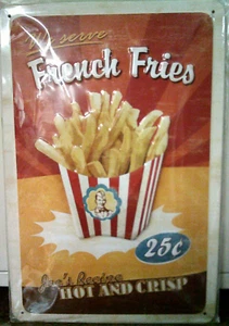 Nostalgic Art Blechschild French Fries 20 x 30 cm , Neu - Picture 1 of 1