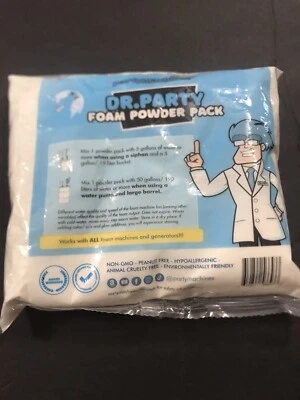 Paquete individual de espuma en polvo Dr. Party - Crea hasta 120 galones de espuma en minuto Foto 1 de 2