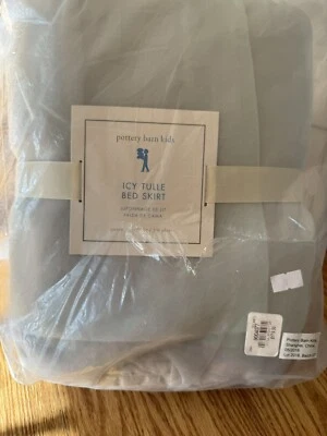 Falda de cama Pottery Barn Kids de tul helado falda de cama REINA en capas brillante nueva Foto 1 de 3