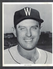 1960's Gene Woodling Washington Senators Manny's Baseball Land Paper Photo AO30