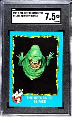 1989 O-Pee-Chee Ghostbusters 2 #51 The Return of Slimer SGC 7.5 NM+ - Image 1 of 2