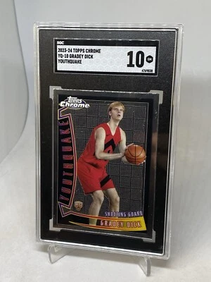 2023 TOPPS CHROME YOUTHQUAKE #YQ-10 GRADEY DICK ROOKIE RC SGC 10 GM - Image 1 of 4