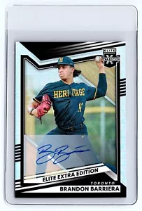 Panini Elite 2022 edición extra RC automático #23 Brandon Barriera Toronto Blue Jays - Imagen 1 de 2