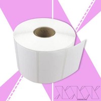 12 rolls 2.25x1.25 Direct Thermal Labels Rollo Compatible, Perf,1000/RL