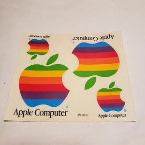 Vintage Apple Computer Sticker Sheet - Picture 1 of 2