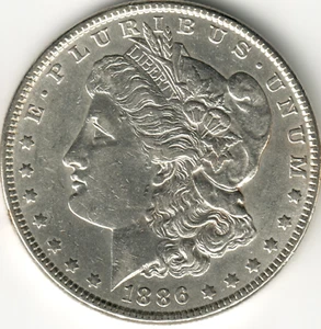 USA - 1886P Morgan Silver Dollar - UNC - #17 - Picture 1 of 2
