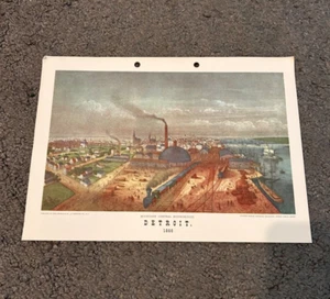 Print of "Michigan Central Roundouse" Detroit in 1860- 8"X11" - Picture 1 of 3