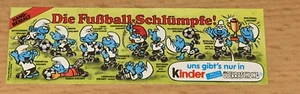 Beipackzettel - Die Fußballschlümpfe 1988 ORIGINAL dünnes Papier - Bild 1 von 2