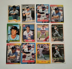 Cubs Giants Lot 1987 Topps Chris Speier 424 1988 Donruss 239 1989 Fleer 343 - Picture 1 of 12