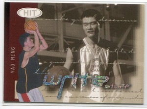 2002 SAGE HIT The Write Stuff 11 Yao Ming Rookie