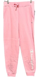 Champion Script Fleece Jogger Pants Youth XL Pink Candy 7364CG Pockets NEW - Picture 1 of 15