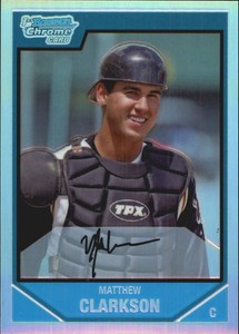 2007 (PIRATES) Bowman Chrome Prospects Refractors #BC8 Matthew Clarkson /500