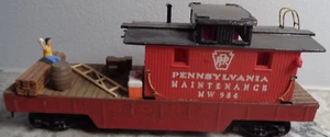 HO SCALE CUSTOM BUILT TRACK CLEANING CAR PENNSYLVANIA MAINTENANCE - Picture 1 of 6