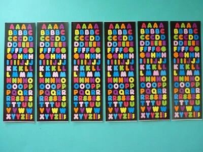 Sandylion Stickers UPPERCASE ALPHABET (6) Complete Sheets-Multicolor - Image 1 of 2