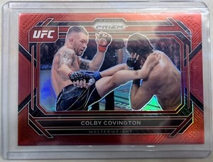 Colby Covington 2023 Panini UFC Prizm Red Prizm #d /199 #30