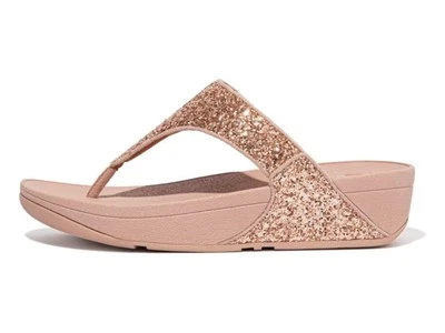FITFLOP CIABATTE INFRADITO DONNA ESTATE X03-323  LULU TOE POST ORO ROSA - Imagen 1 de 4