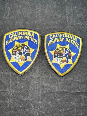 2-PARCHES DE HOMBRO POLICÍA PATRULLA DE CARRETERAS DE CALIFORNIA NUEVOS SIN USAR Foto 1 de 4
