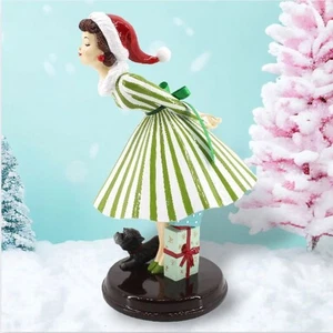 Vintage Retro Girl Kissing Christmas Decor NEW 2024 - Picture 1 of 1