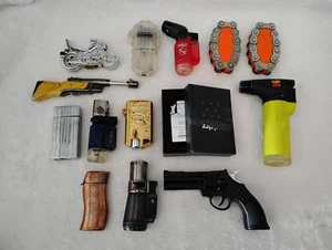 14 Refillable Lighters, Motorcycle, Zippo, BIG And More - Picture 1 of 15