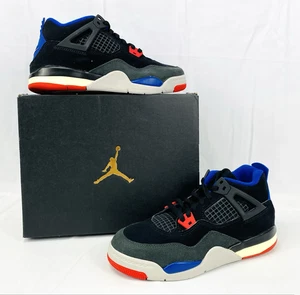 Nike Air Jordan Retro 4 Rare Air IB4388-003 Black Red Blue Preschool Kids 3Y NIB - Bild 1 von 16