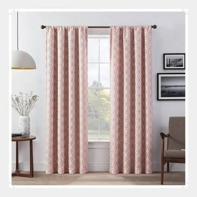 Paquete de 2 cortinas de ventana Lollie Eclipse Blackout esmeralda 52" x 84" cada panel Foto 1 de 2