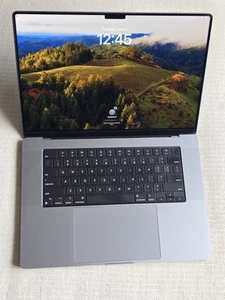 Apple MacBook Pro 16" 2022 M1 Pro 10-Core 32GB RAM 1TB SSD Gray 100% Batt PARTS! - Photo 1/20