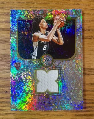 Dylan Harper 2025-26 Topps Flagship Franchise Fabrics Rookie Patch Holo Foil RC - Image 1 of 2