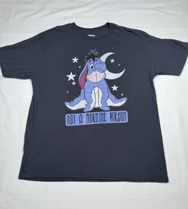 Disney Eeyore T-Shirt XL schwarz Not a Morning Person Winnie the Pooh Grafik Tee - Bild 1 von 6