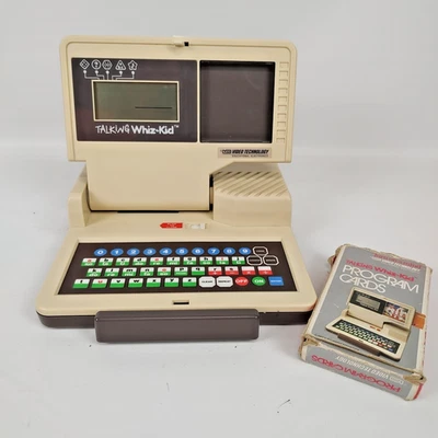 VTECH - Vintage 1986 Talking Whiz-Kid Complete with 1-50 Program Cards Works - Image 1 of 4