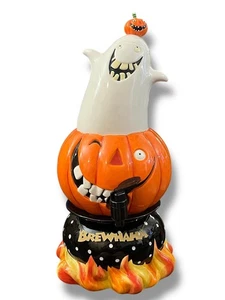 Retired DEPT 56 Halloween Server Dispenser BREW HAHA 3 Piece 2007 - Picture 1 of 22
