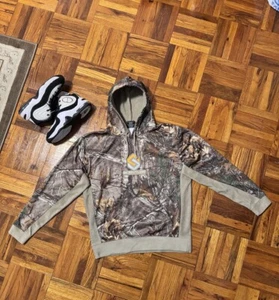 Scentlok Mossy Oak Mens Large Camo Fleece Pullover Hoodie Sweatshirt - Picture 1 of 6