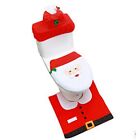 3 Pieces Christmas Toilet  Cover, Santa Toilet  Cover and Rug Set for9678