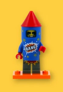 ¡Minifigura coleccionable LEGO Fireworks Guy serie 18! - Imagen 1 de 2