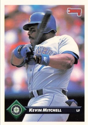 1993 Donruss Kevin Mitchell 157 Seattle Mariners - Image 1 of 2