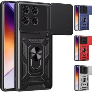For Optus X Total 4G Heavy Duty Shockproof Case Metal Ring Kickstand Back Cover - Picture 1 of 10
