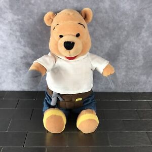 Disney Winnie The Pooh Carpenter Beanie Plush Soft Toy 8”