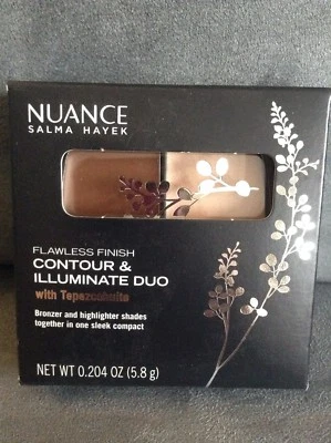 NUANCE SALMA HAYEK CONTORNO E ILUMINACIÓN DÚO #530 PERLA, LUZ, ARENA SOMBREADA - NUEVO Foto 1 de 3