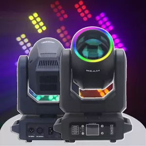 200W LED Moving Head Light With Ring 18 Rotating Prisms Effect Dj Stage Light - Picture 1 of 8