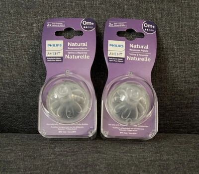 Philips Avent Natural Response Baby Bottle Nipples Flow 1 0M+  4pk - Image 1 of 2