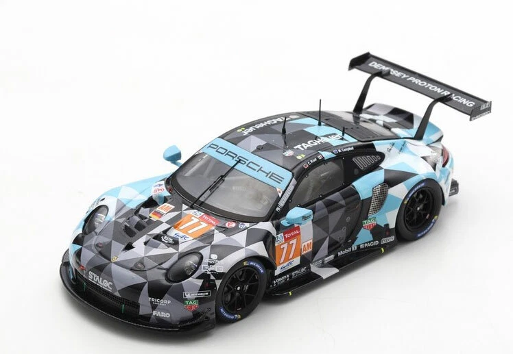 Spark Model 1:43 S7989 Porsche 911 RSR Dempsey Racing #77 2nd LMGTE Le Mans 2020 - Immagine 1 di 1