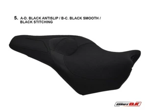 Honda VFR 1200 F 2010-2015 Motok Sitz Abdeckung Anti Slip Weiß Nähte B435/4 - Picture 1 of 1
