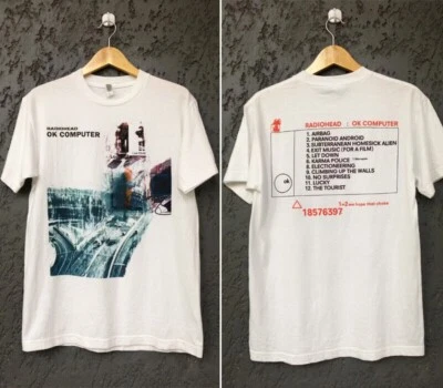Radiohead Ok Computer Album Camiseta Reimpresión 2 Caras Estilo Retro - Imagen 1 de 4