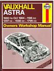 Vauxhall Astra Mk1 (Incl Gte) Saloon Hatchback Estate '80-84 Owner Repair Manual